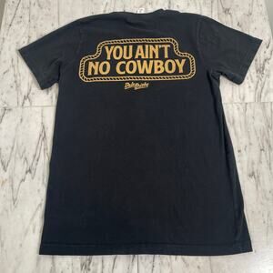Dale Brisby You Ain’t No Cowboy Pocket T-Shirt Black Size M Graphic Tee